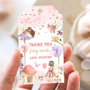Fairy Favor Tags Enchanted Forest Girl Birthday