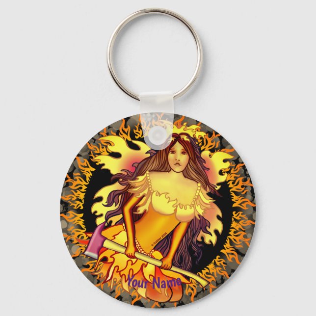 Fairy Firefighter keychains (Front)