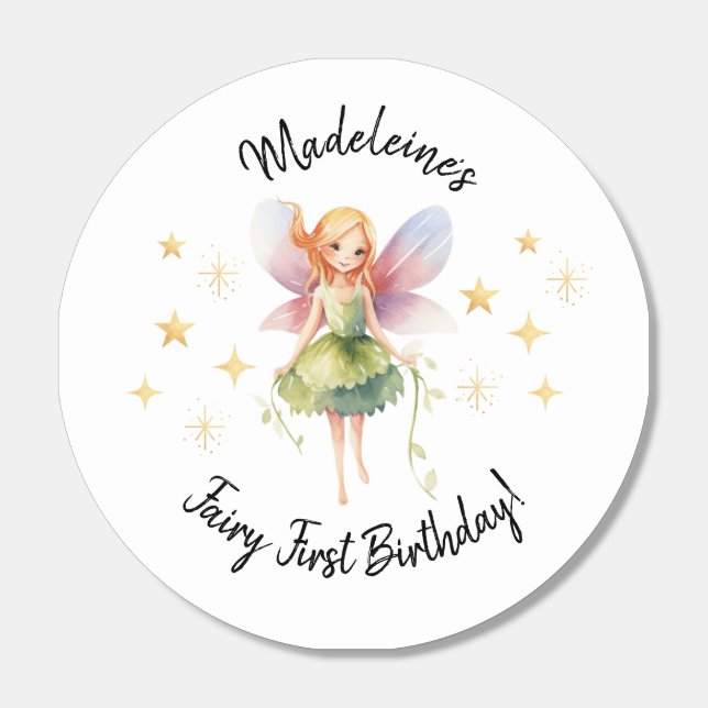 Fairy First 1st Birthday Celebration Hershey®'s Kisses® (Sticker)