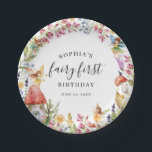 Fairy First Birthday 1st Birthday  Paper Plates<br><div class="desc">Matching Collection in the Little Bayleigh Store!</div>