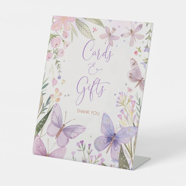 Fairy First Birthday Cards And Gifts Pedestal Sign (Front)