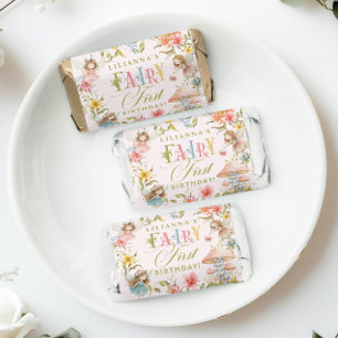 Fairy First Birthday Colorful Enchanted Garden Hershey's Miniatures