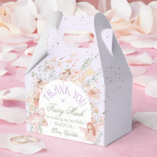 Fairy First Birthday Enchanted garden Whimsical Favor Boxes
