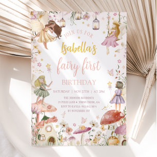 FAIRY FIRST BIRTHDAY Fairy Garden Birthday Party Invitation