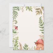 Fairy First Birthday Forest Watercolor Mushroom Invitation | Zazzle
