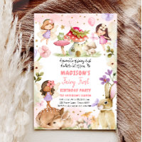 Fairy First Birthday Girl 1st Fairy Forest Magical