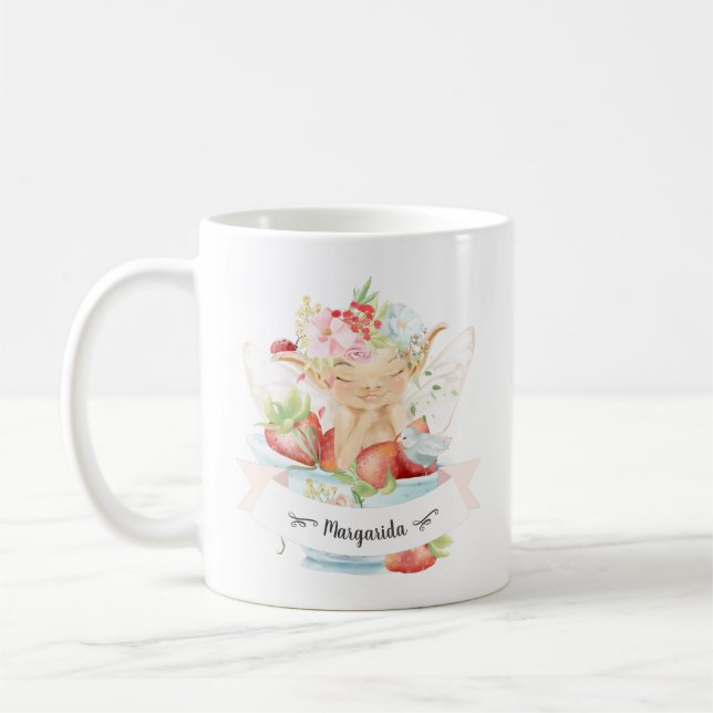 Fairy First Birthday Girl Coffee Mug (Left)