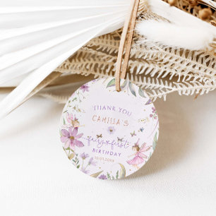 Fairy First Birthday Girl Favor Tags