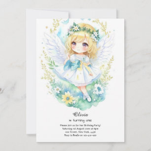 Fairy First Birthday Invitation