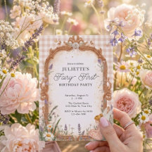 Fairy First Birthday Invitation | Whimsical Garden