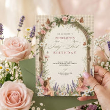 Fairy First Birthday Invitation | Whimsical Garden