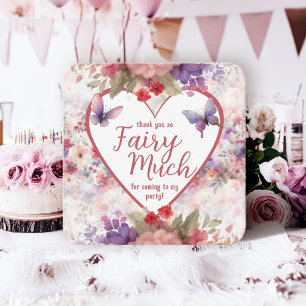 Fairy First Birthday Mini Thank You Note Card
