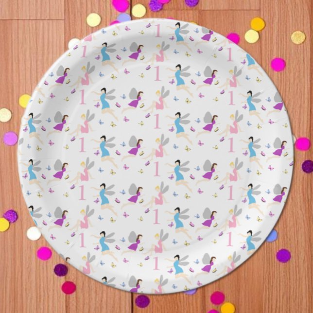 Fairy First Birthday Paper Plates (Creator Uploaded)