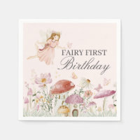 Fairy First Birthday Party Table Decor