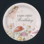 Fairy First Birthday Party Table Decor Paper Plates<br><div class="desc">It’s a Fairy First Birthday Celebration! Welcome to a world of enchantment and joy with this printable fairy first birthday decor! Elevate your celebration into a whimsical experience that will leave guests enchanted. Celebrate your special occasion in fairy-tale style and create lasting memories with our magical fairy garden collection. ★...</div>