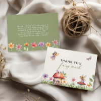 Fairy First Birthday Thank You Fairy Much Card