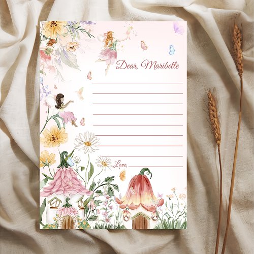 Fairy First Birthday Time Capsule Note Card