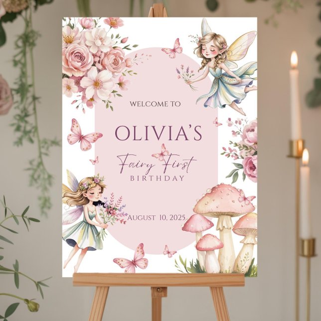 Fairy First Birthday Welcome Sign Fairy 1st Birthd (Creator Uploaded)