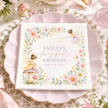 Fairy First Birthday Whimsical Floral Garden Party