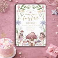 Fairy First Enchanted Forest Girl 1st Birthday