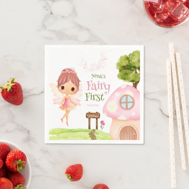 Fairy First, Flower Garden & Fairyland Enchanted Napkins (Insitu)