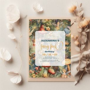 Fairy First Girl's 1st Birthday Invitation