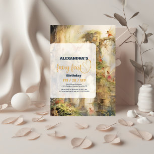 Fairy First Girl's 1st Birthday Invitation