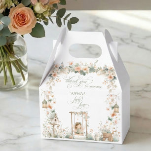 Fairy First Girl's Birthday Party Favor Boxes
