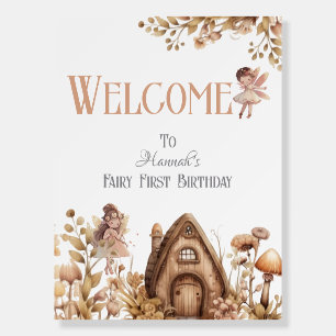 Fairy First Magical Birthday Welcome Sign