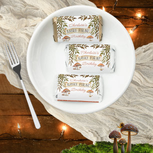 Fairy First Woodland Animals Mushroom 1st Birthday Hershey's Miniatures