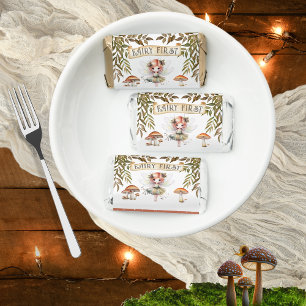 Fairy First Woodland Animals Mushroom 1st Birthday Hershey's Miniatures