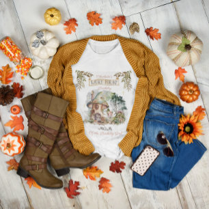 Fairy First Woodland Animals Mushroom Birthday Mom Tri-Blend Shirt