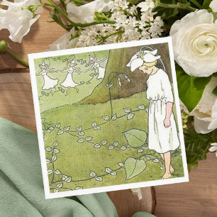 Fairy Floral Garden Enchanted Forest Girl Birthday Napkins