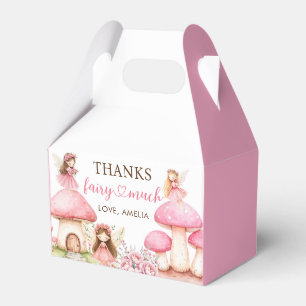 Fairy Floral Girls 1st Birthday Party Favor Boxes