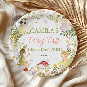 Fairy Floral Magical Garden Birthday Paper Plates