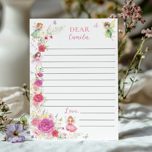 Fairy Floral Time Capsule Note Message Card (Creator Uploaded)