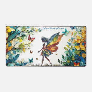 Fairy Flowers Desk Mat