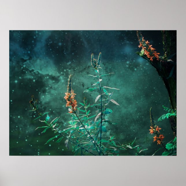Fairy Flowers in the Jade Moonlight  Poster (Front)