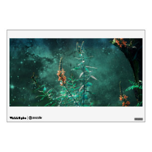 Fairy Flowers in the Jade Moonlight Wall Sticker