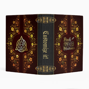 Fairy Flowers Medieval Witchcraft Book Of Shadows Mini Binder