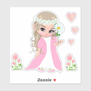 Fairy & Flowers Sticker