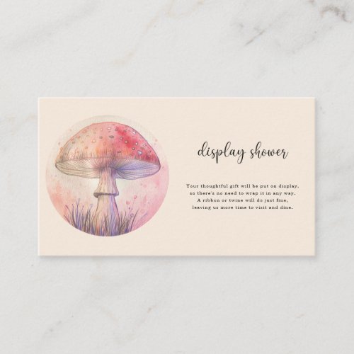 Fairy fly agaric _ display shower enclosure card