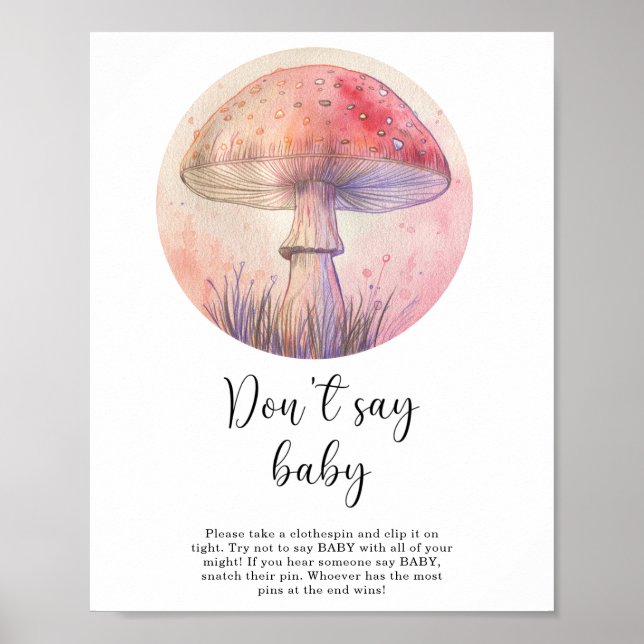 Fairy fly agaric - Don't say baby  Poster (Front)