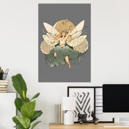 Fairy flying in the sky           poster