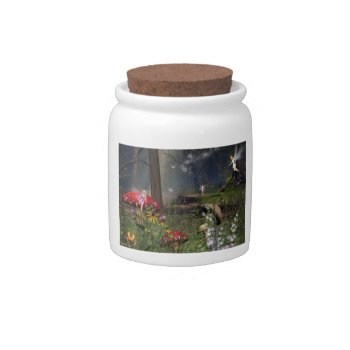 Fairy Forest Candy Jar by RenderlyYours at Zazzle