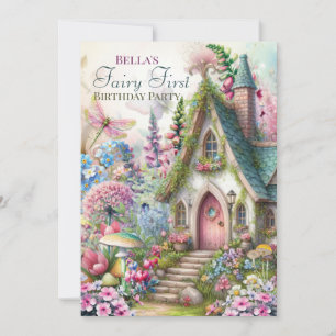 Fairy Forest Cottage Core Party Invitation