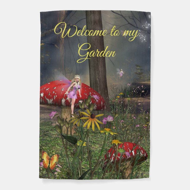 Fairy Forest garden flag (Front)