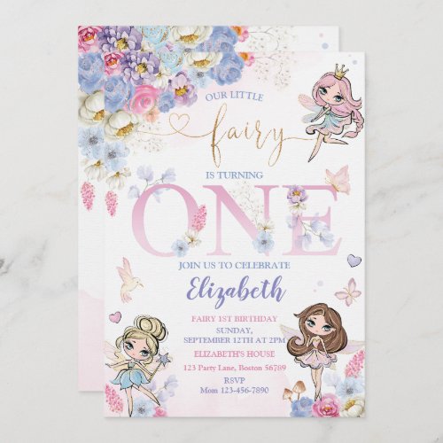 Fairy Forest Girl Birthday Invitation