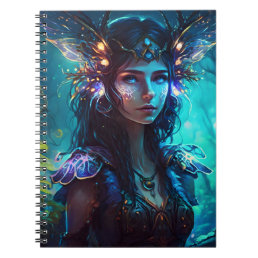 Fairy forest magic flora whimsical cool notebook
