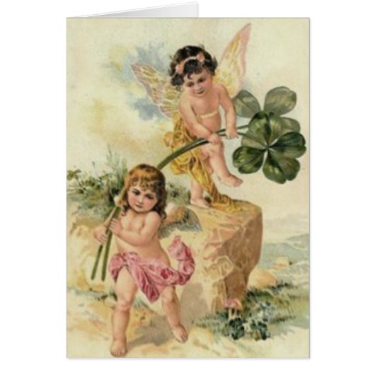 Fairy Four Leaf Clover Fey Cards (Front)
